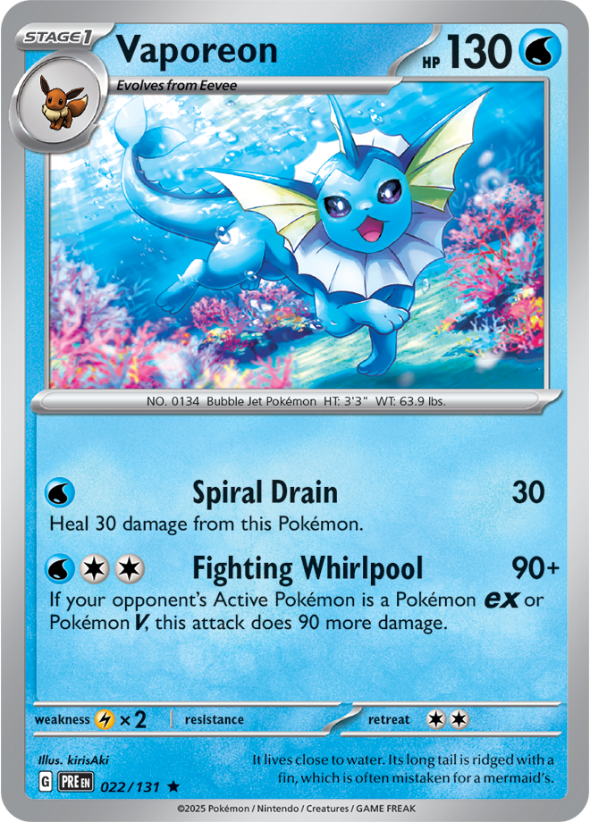 Vaporeon PRE #022