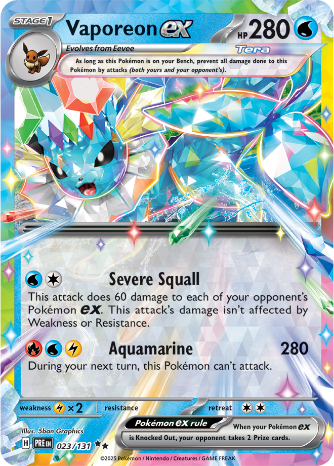 Vaporeon ex PRE #023