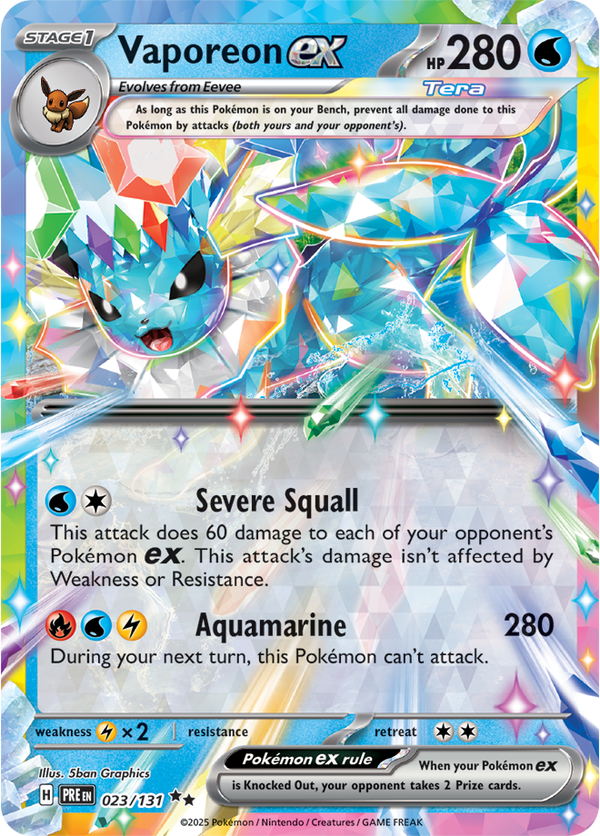 Vaporeon ex PRE #023