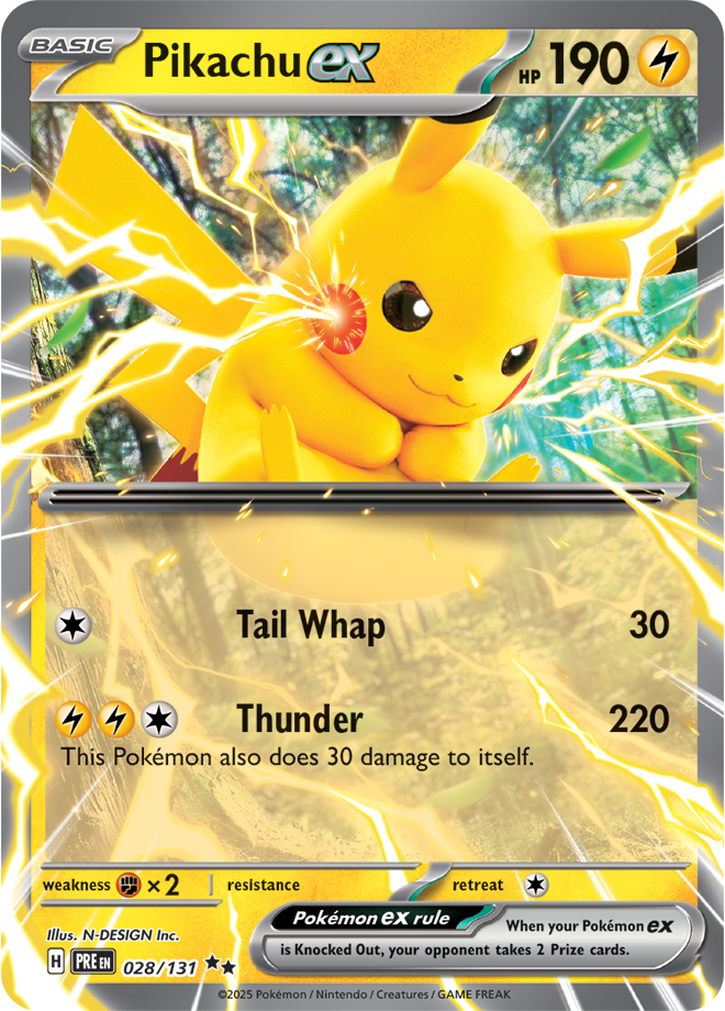 Pikachu ex PRE #028