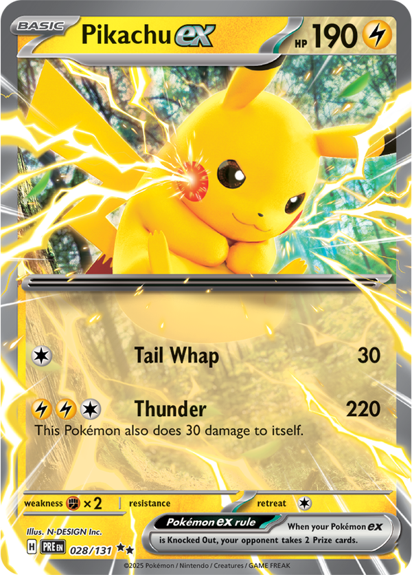 Pikachu ex PRE #028