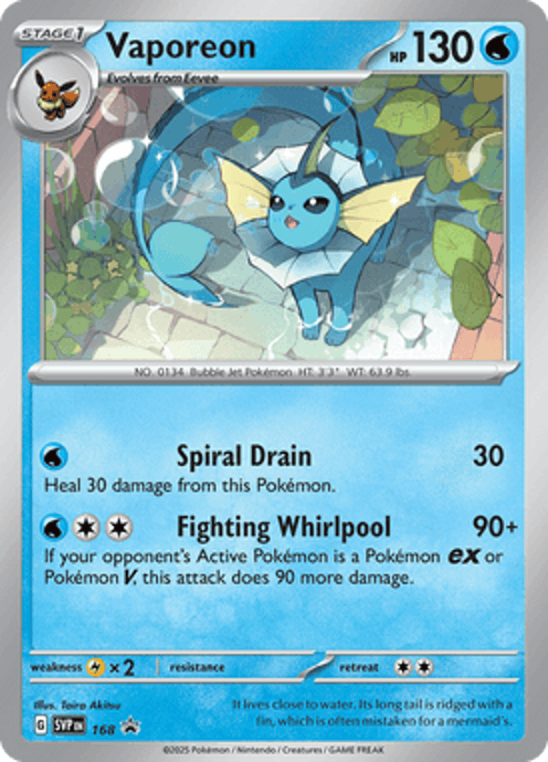 Vaporeon SVP #168