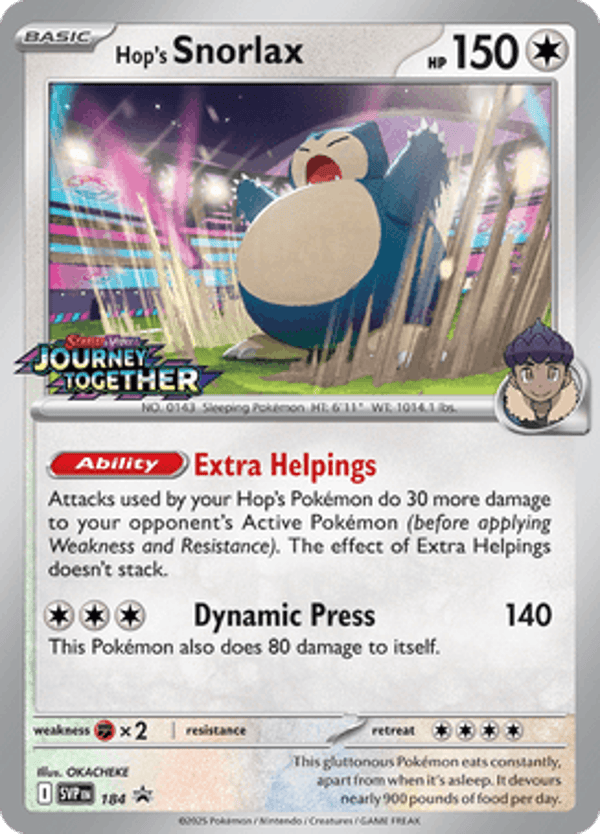 Hop's Snorlax SVP #184