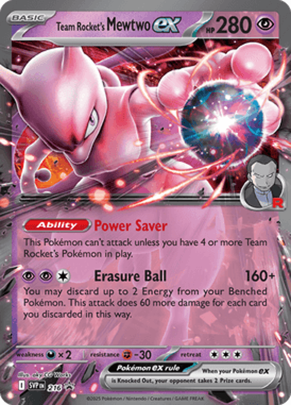 Team Rocket's Mewtwo ex SVP #216