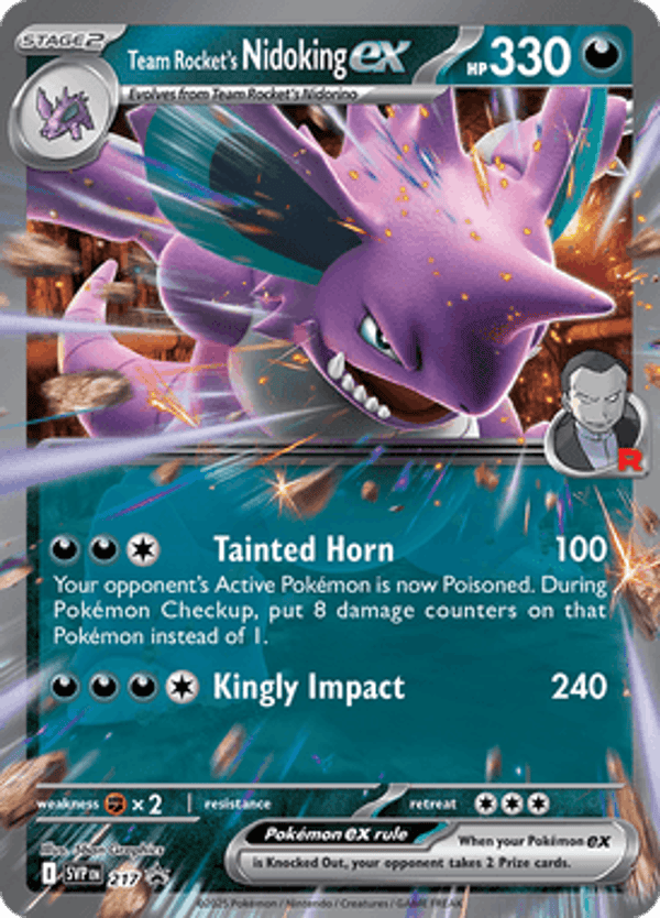 Team Rocket's Nidoking ex SVP #217
