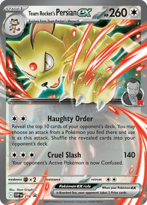 Team Rocket's Persian SVP #218