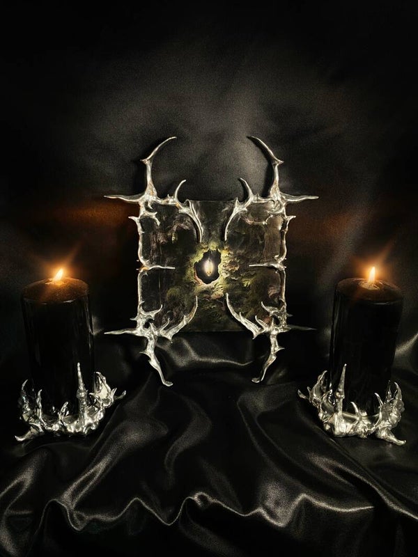 marco, fotografía y portavelas/1 unidad disponibles/31x27