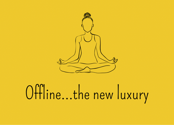 Ansichtkaart (5 stuks) A6 formaat ‘offline…the new luxury’
