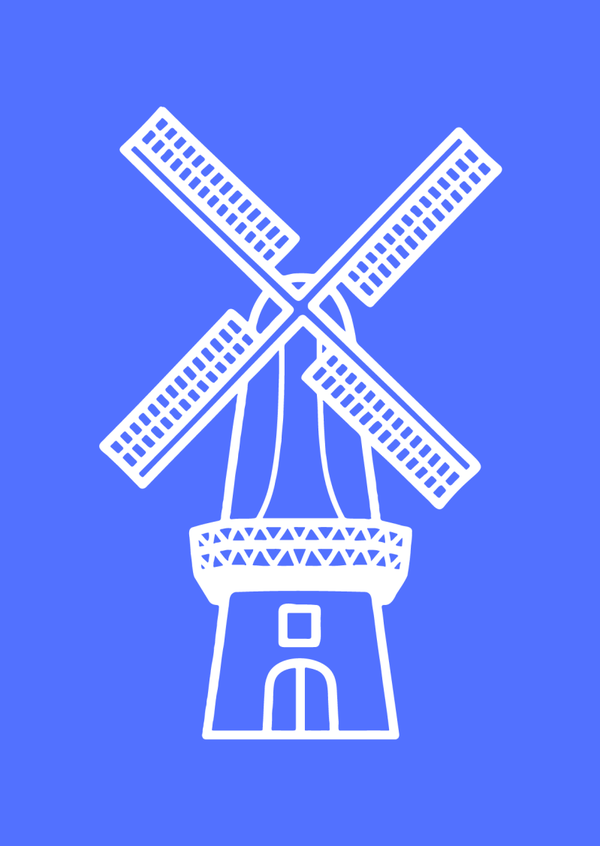 Ansichtkaart (5 stuks) A6 formaat ‘Molen’