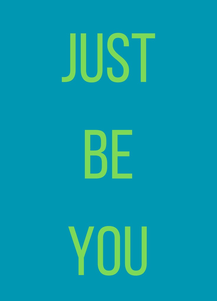 Ansichtkaart (5 stuks) A6 formaat ‘JUST BE YOU’