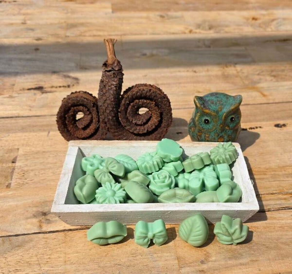 Vrolijke wax melt blokjes met vanille geur 2/4/6 stuks