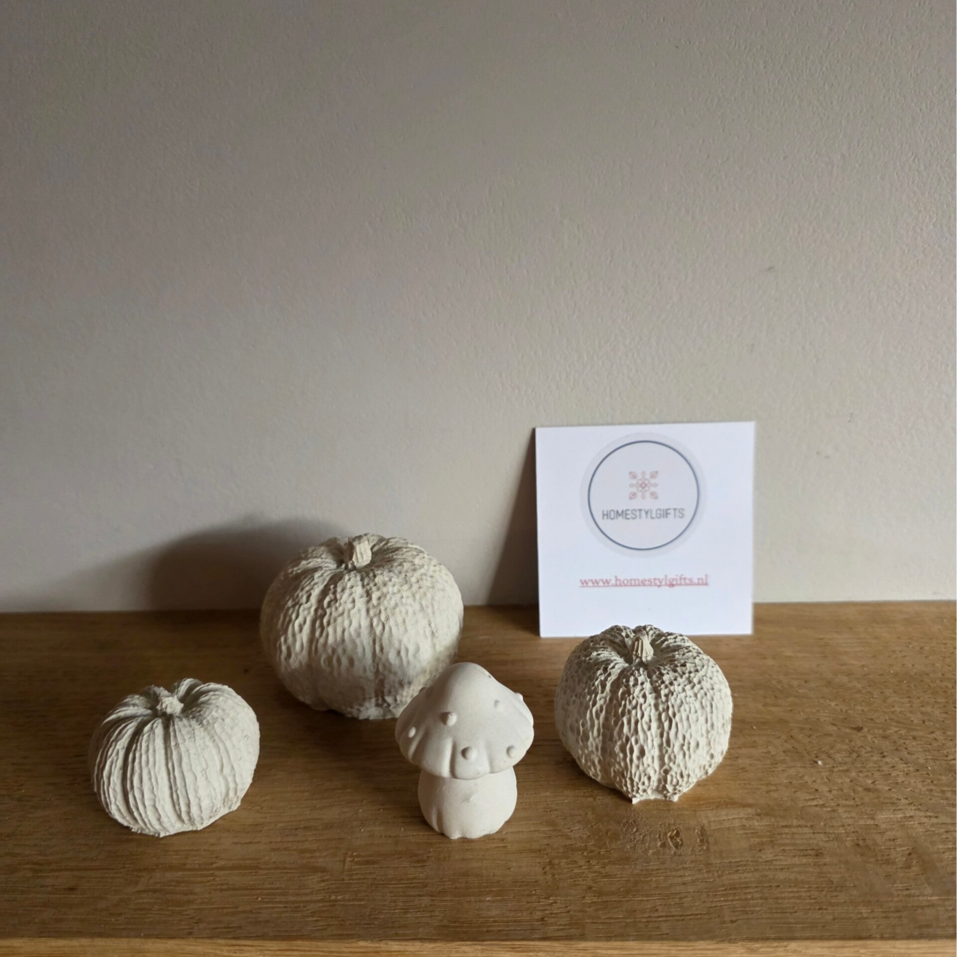 Betonnen set herfst decoratie