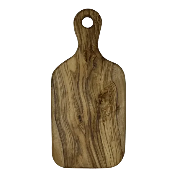 Handmade cutting board, made form Olive tree wood. It does not keep any smells and it lasts forever. Can be used as serving tray also.