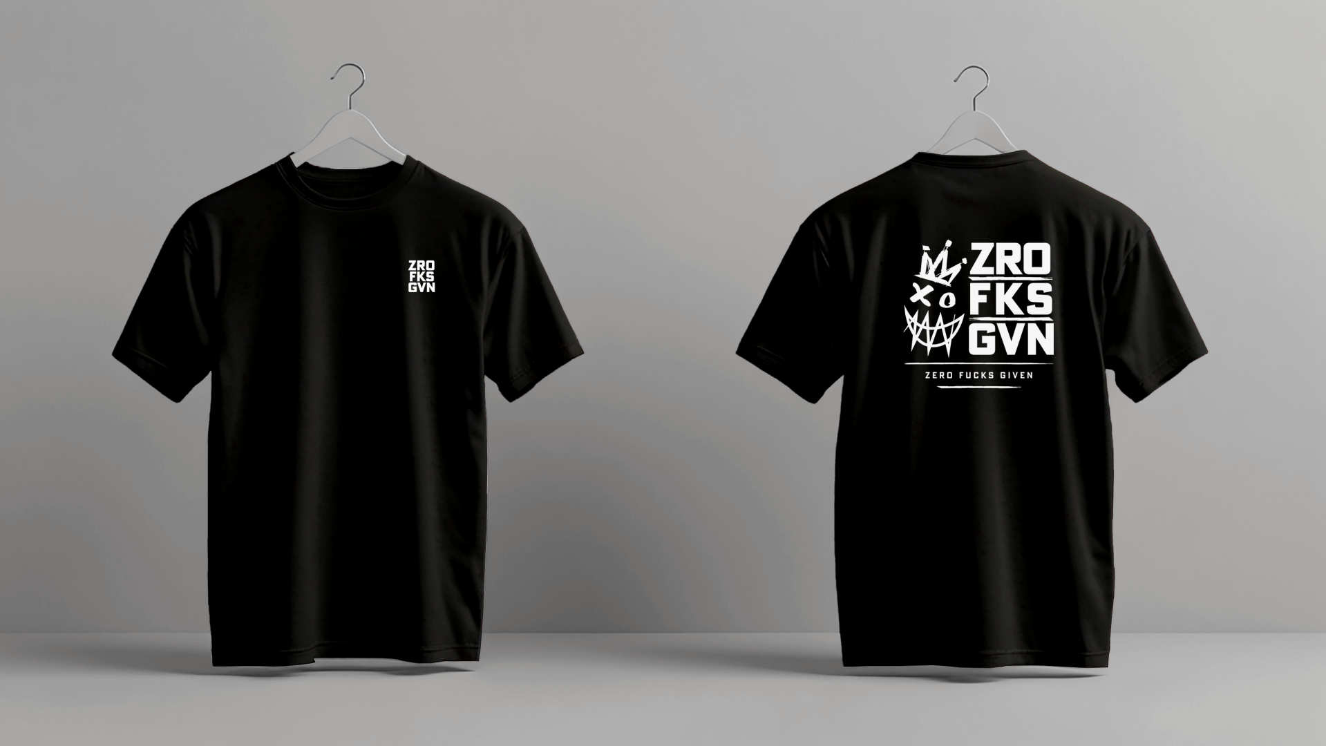 ZROFKSGVN / ZERO FUCKS GIVEN SHIRT CROWN