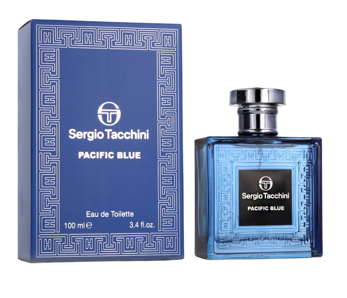 Sergio Tacchini Pacific Blue Eau de Toilette Parfum voor Heren 100 ml
