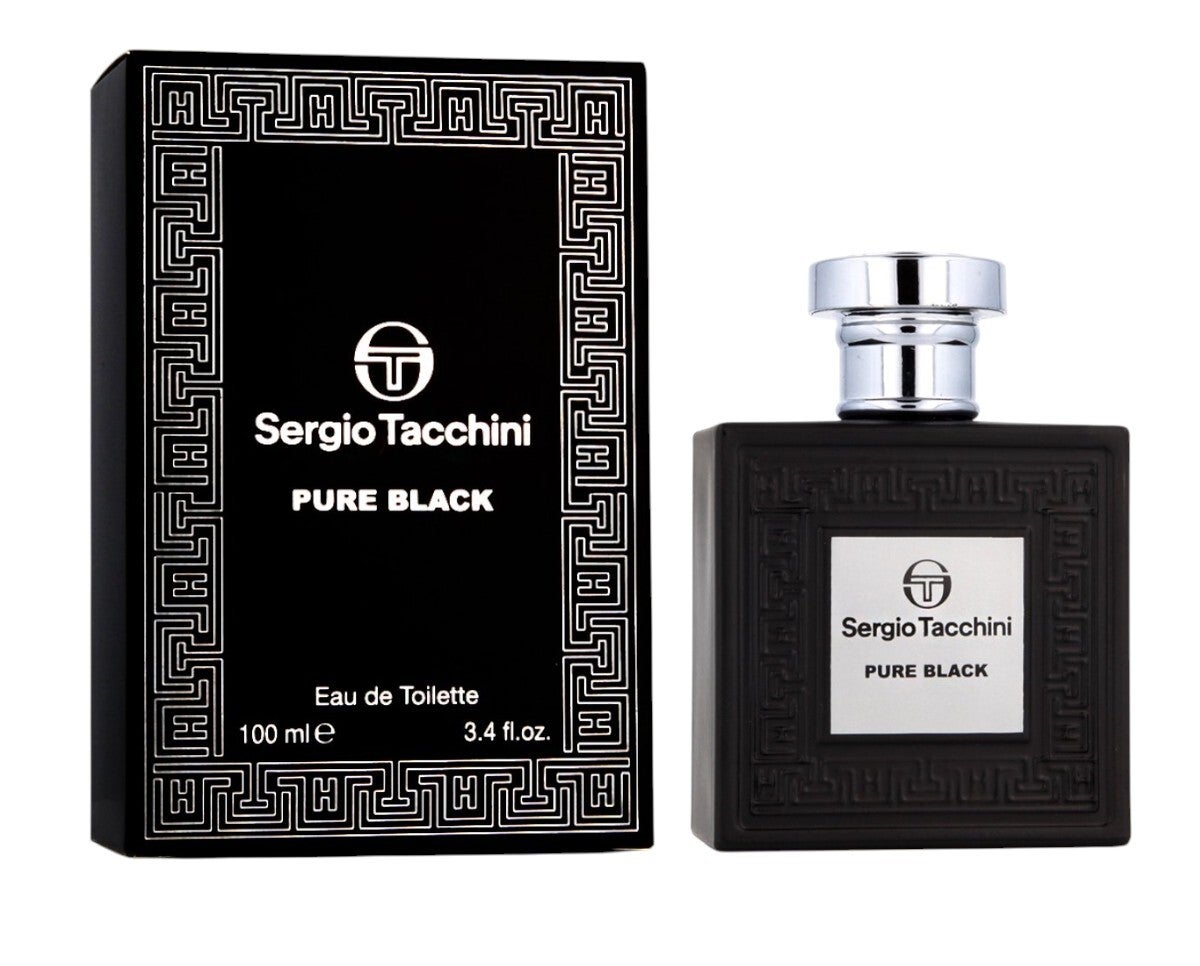 Sergio Tacchini Pure Black Eau de Toilette Parfum voor Heren 100 ml