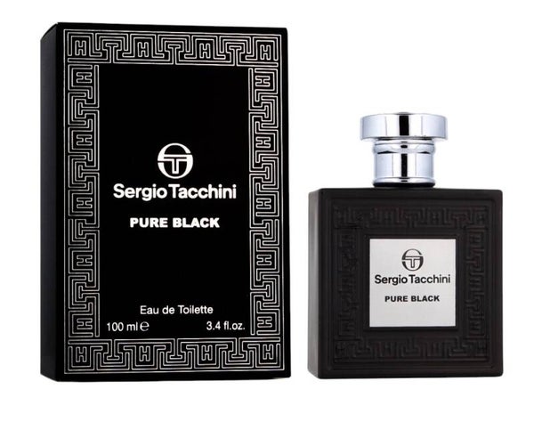 Sergio Tacchini Pure Black Eau de Toilette Parfum voor Heren 100 ml