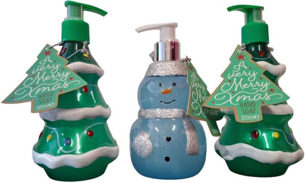Handzeep warme vanille set van Kerstmis A Very Merry Xmas Hand Soap 300 ml - set van 3