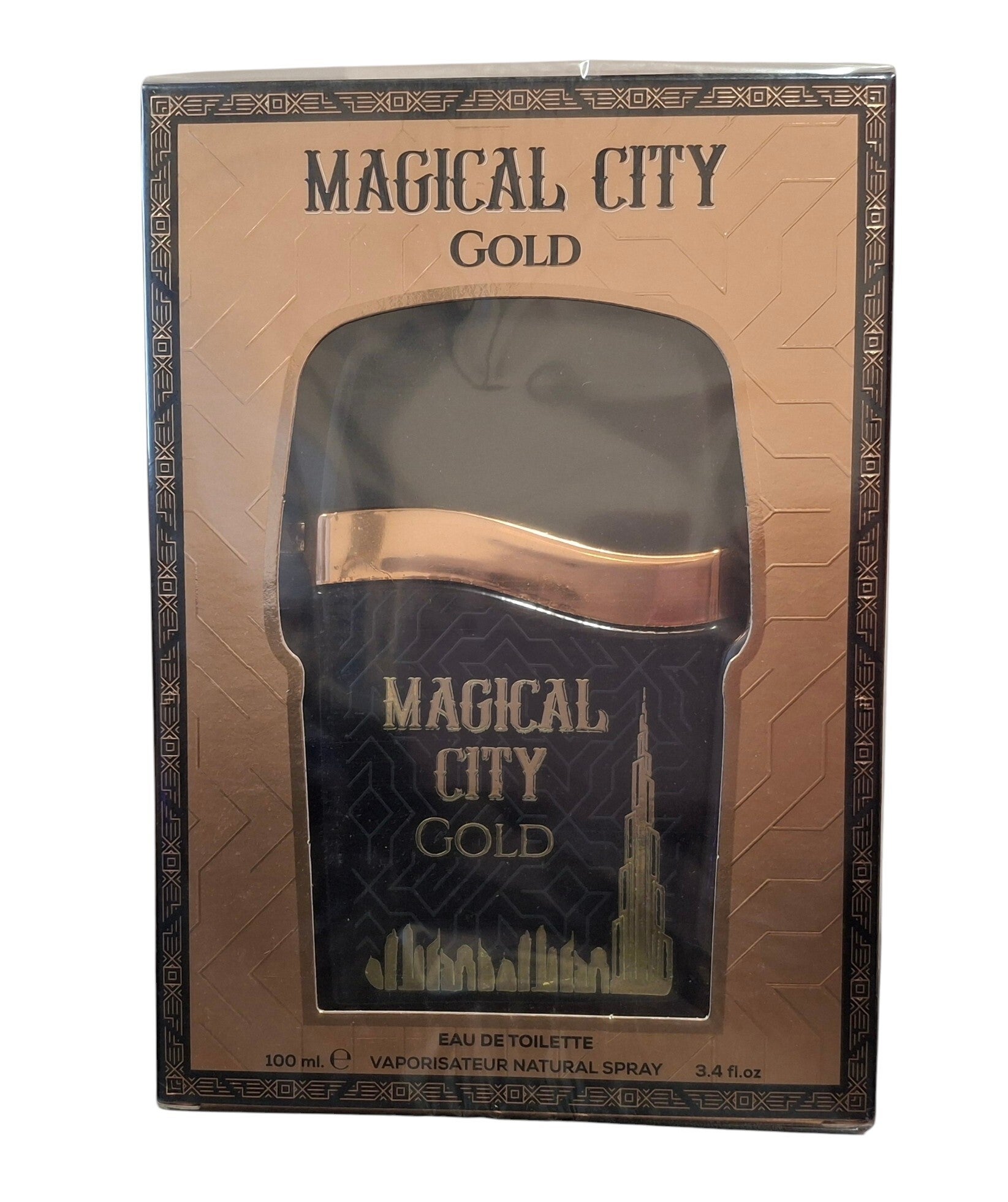 Vive Scents Magical City Gold Eau de Toilette Parfum voor Heren 100 ml