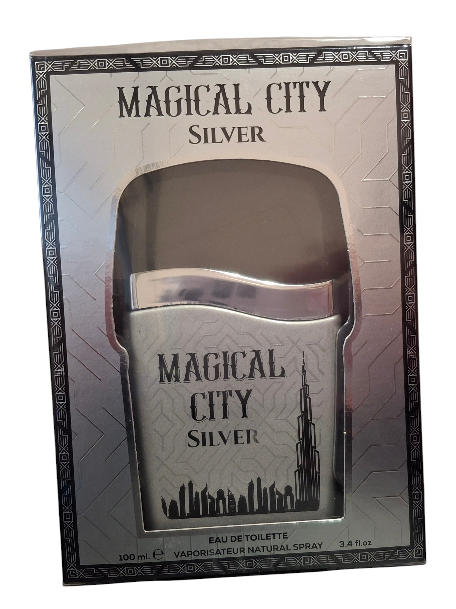 Vive Scents Magical City Silver Eau de Toilette Parfum voor Heren 100 ml