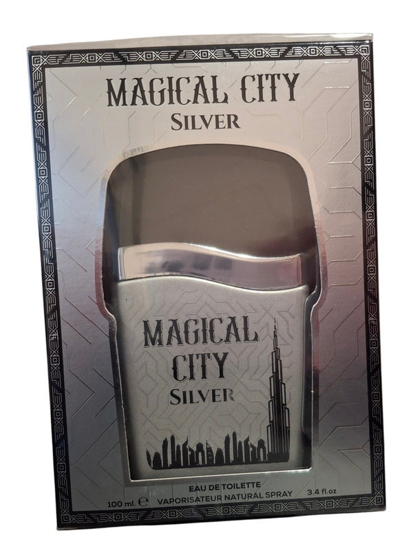 Vive Scents Magical City Silver Eau de Toilette Parfum voor Heren 100 ml