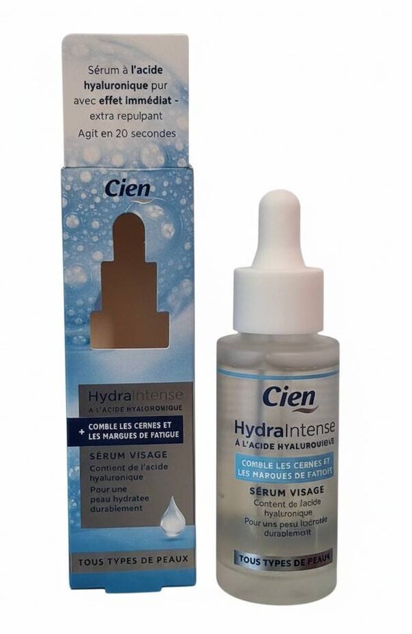 Cien Hydra Intense Hydraterend Gezichtsserum met Hyaluronzuur voor Dames 30 ml