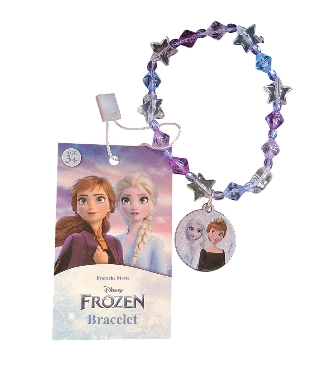 Disney Frozen Armband voor Meisjes Anna en Elsa met Sterren en Facetkralen