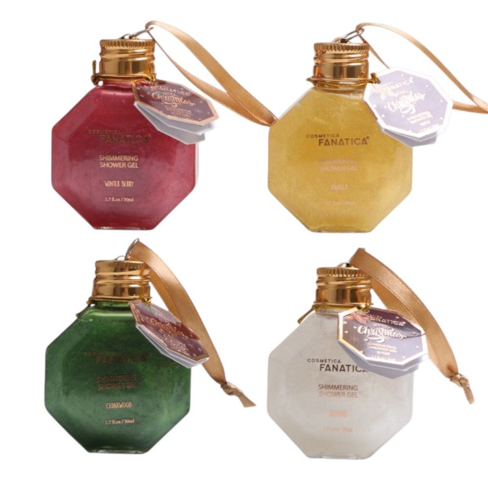 Cosmetica Fanatica Merry Christmas Shimmer Douchegel Kerst Set 4 x 50 ml
