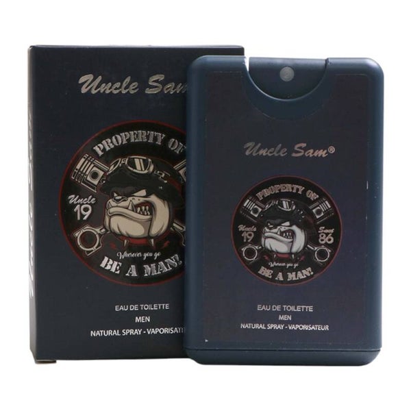 Uncle Sam - PROPERTY OF BE A MAN! - Pocket Parfum - Broekzak Formaat - Eau de Toilette - For Him - Men - 20 ml