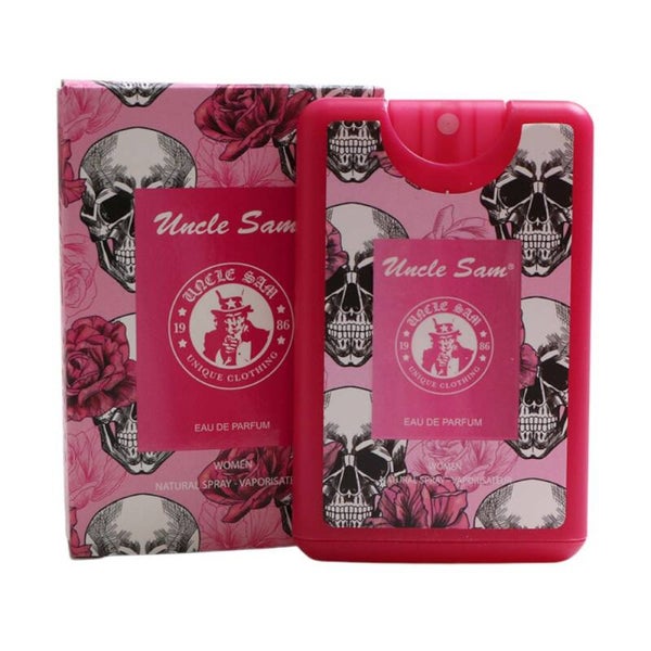Uncle Sam - SKELET DOODSHOOFD ROZE - Pocket Parfum - Broekzak Formaat - Eau de Parfum - For Her - Women - 20 ml
