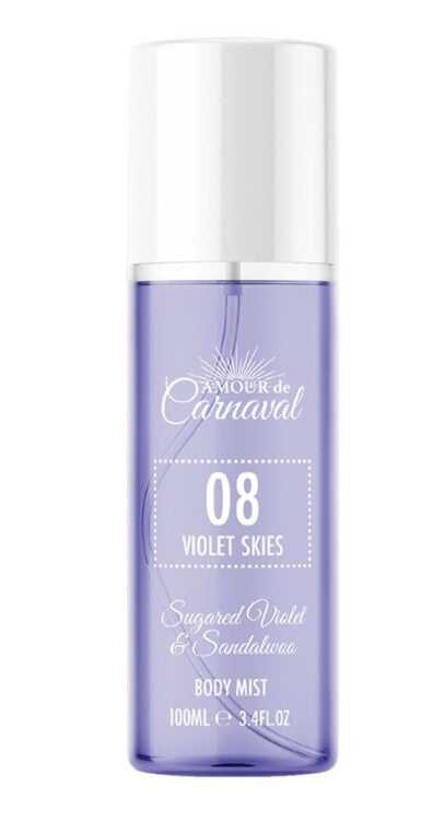 Amour de Carnaval 08 Violet Skies Body Mist – Sugared Violet & Sandalwood – 100 ml