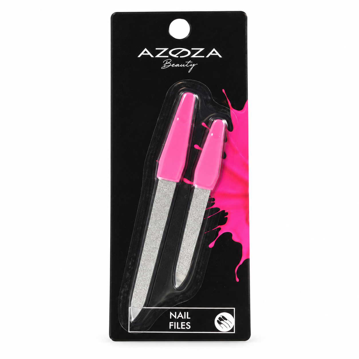 Azoza Beauty Metalen Nagelvijlen Roze Set van 2