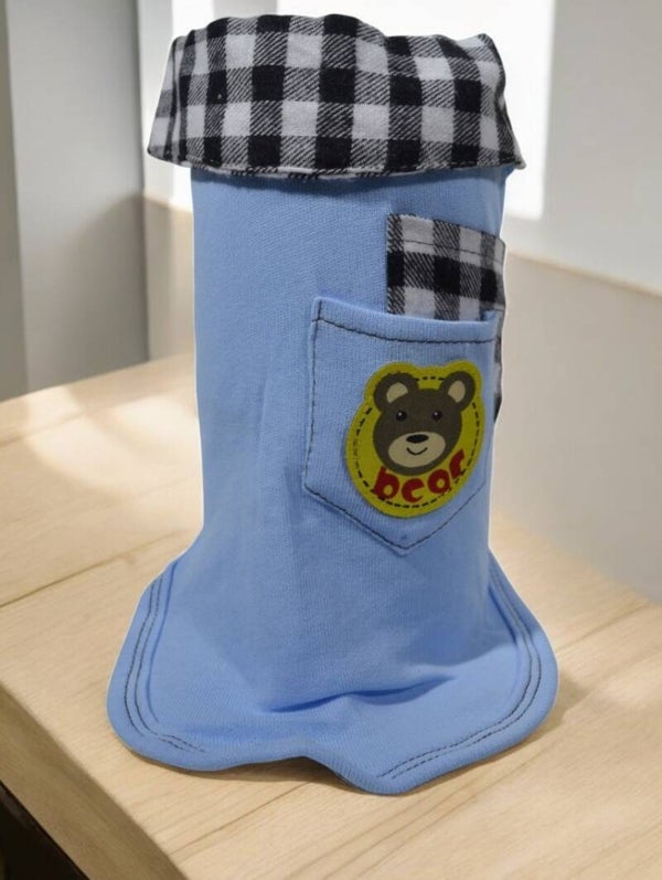 Brother Cat Dog T-shirt Beer Blauw - Maat M