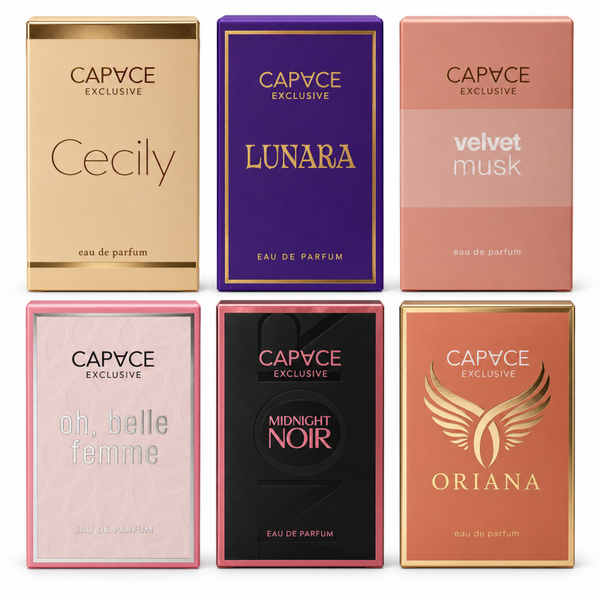 Capace Exclusive Parfum Set 6 Stuks voor Dames Eau de Parfum 6 x 15 ml Handtasformaat