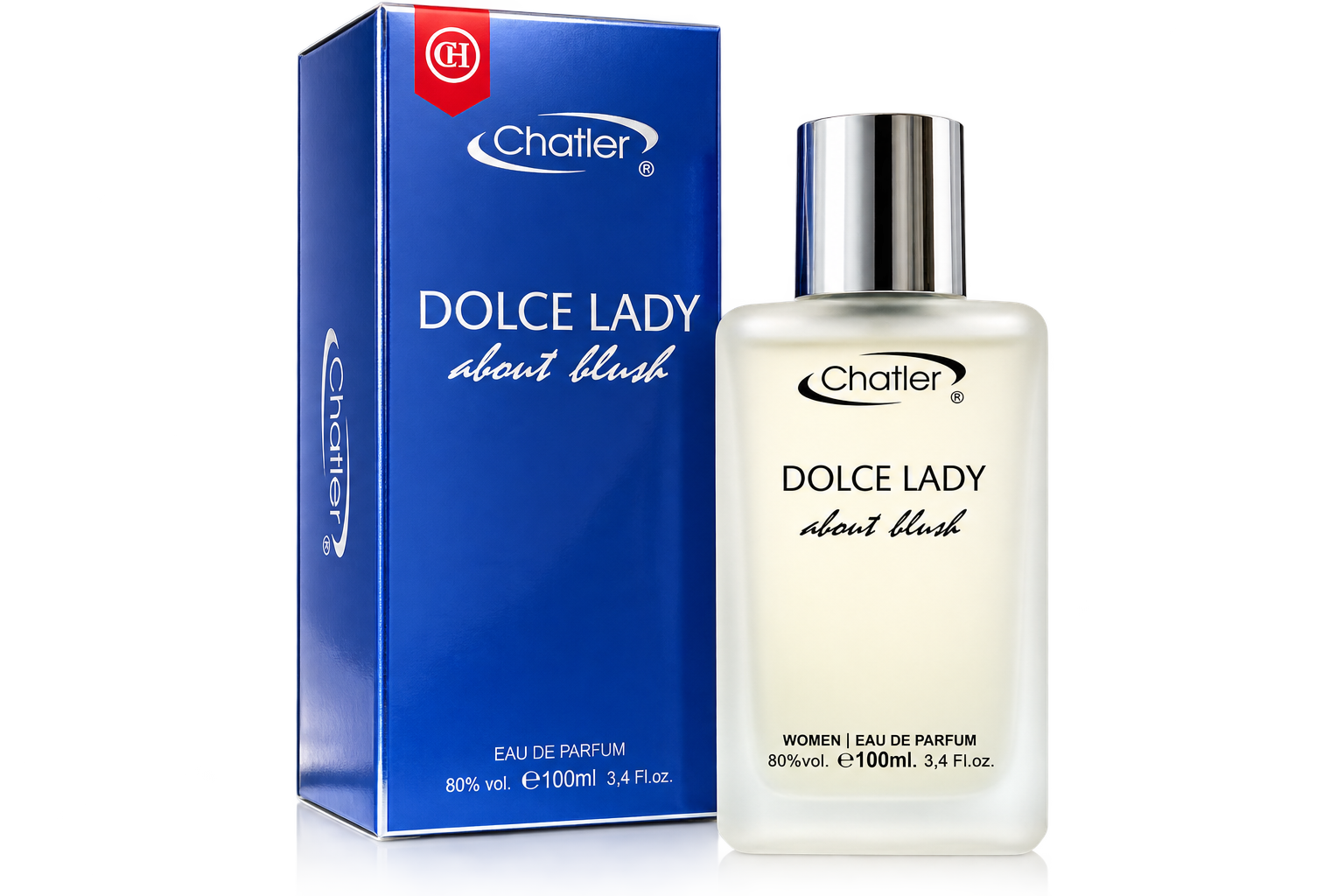 Chatler Dolce Lady About Blush Eau de Parfum voor Dames 100 ml