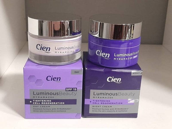 Cien Luminous beauty premium formule met MYRAMAZE set - DAGCREME - NACHTCREME