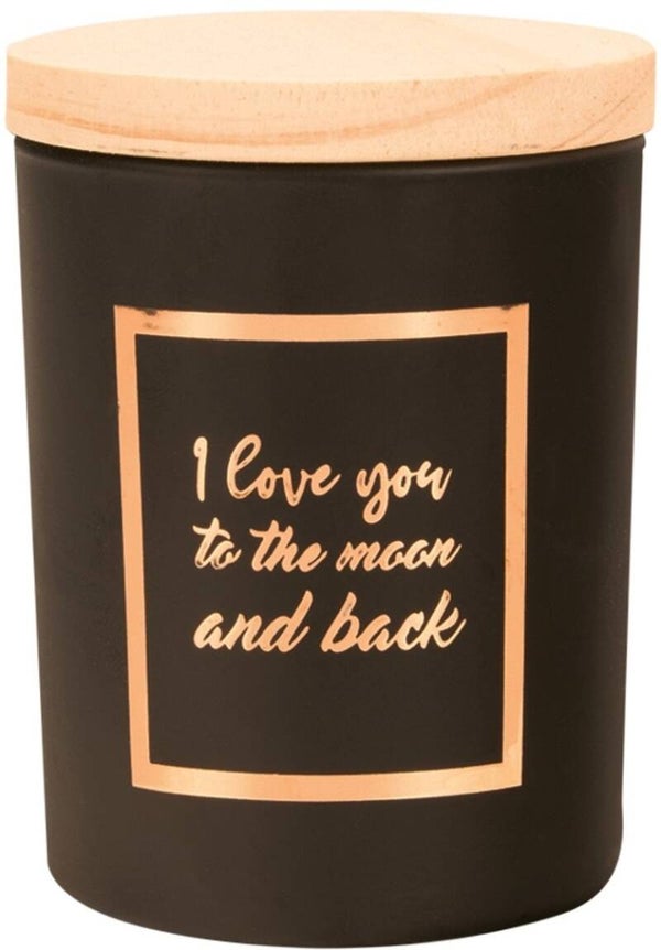 Paper Dreams Geurkaars I Love You To The Moon And Back Zwart