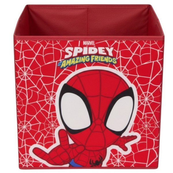 Opvouwbare Opbergmand Kinderkamer – Marvel Spidey – 30x30x30 cm – Opbergbox Speelgoed – Vierkant – Voor Vakkenkast