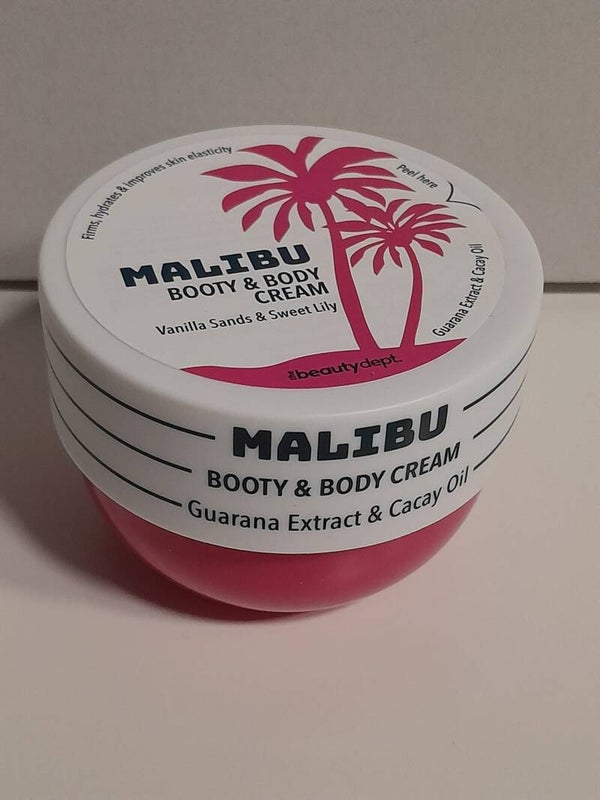 The Beauty Dept Booty & Body crème Malibu Vanilla Sands & Sweet Lily 240ml.