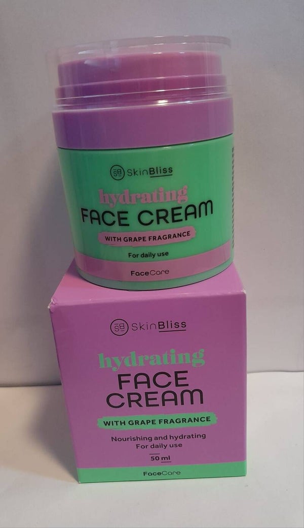 Skin Bliss FaceCare Gezichtscrème voor puistjes 50ml Met druivengeur
