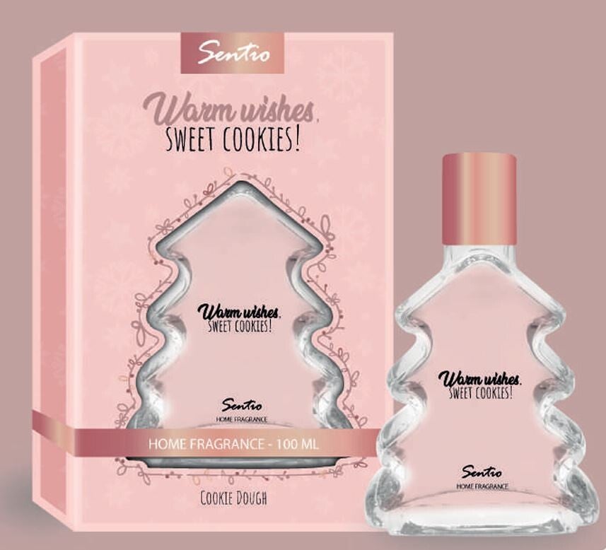 SENTIO FEESTDAGEN PINK - Kerst Home Spray - Warm Wishes - Sweet Cookies 100ml