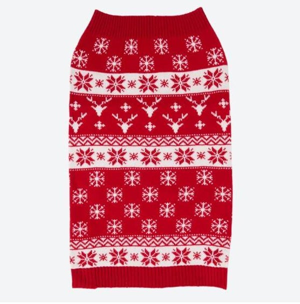 Kersttrui - trui - kleding - voor honden - Rood - maat M