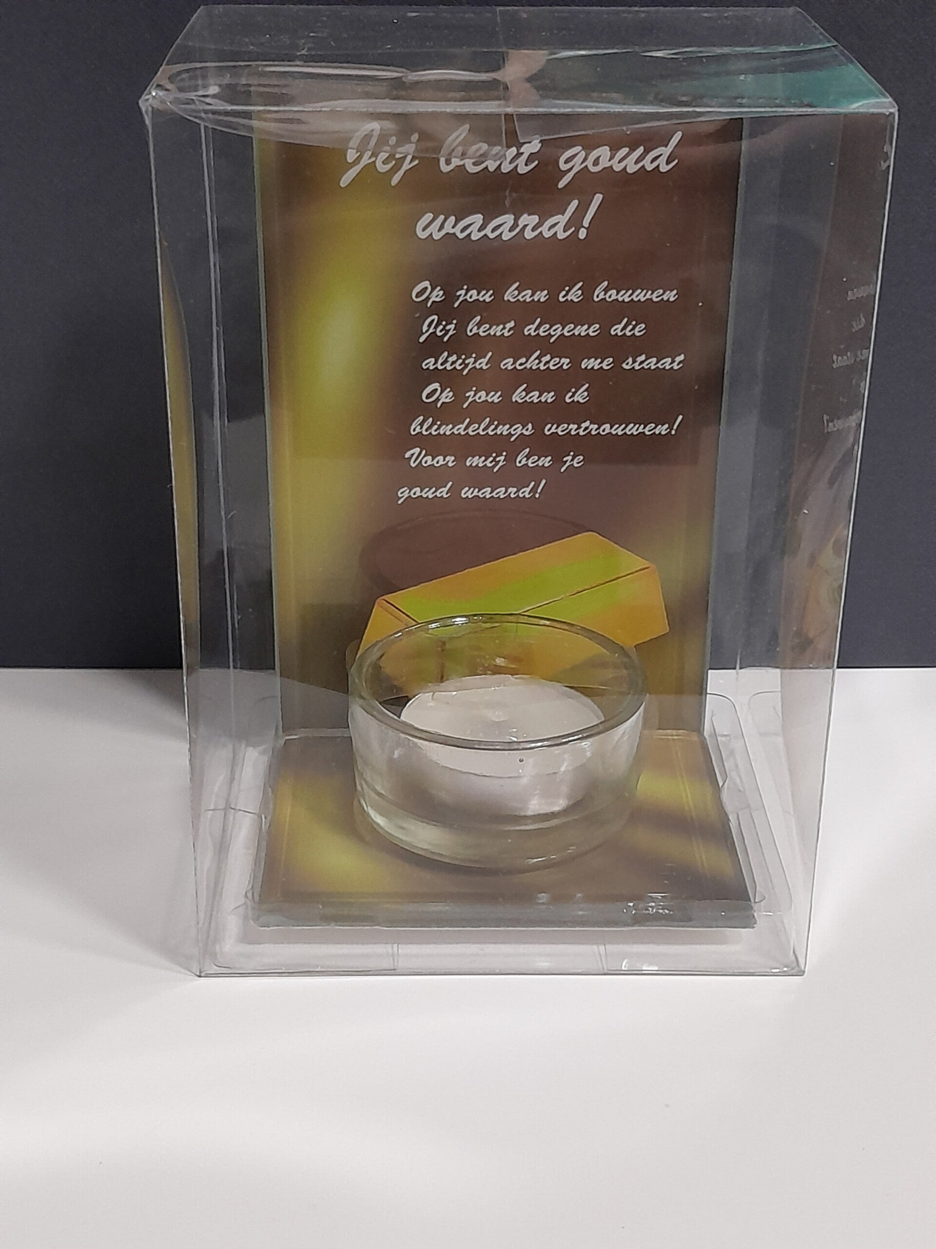 Wenslichtje - Jij bent goud waard! - Cadeau Tip