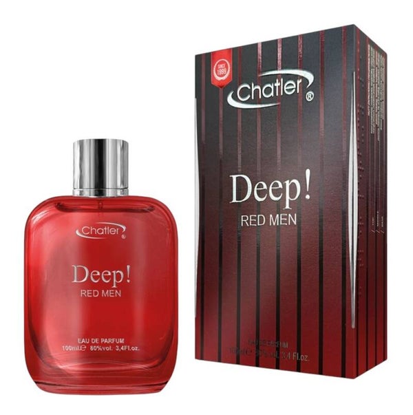 Chatler Deep! Red Men Eau de Parfum voor Heren 100 ml