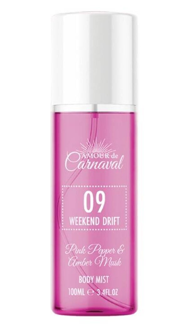 Amour de Carnaval 09 Weekend Drift Body Mist – Pink Pepper & Amber Musk – 100 ml