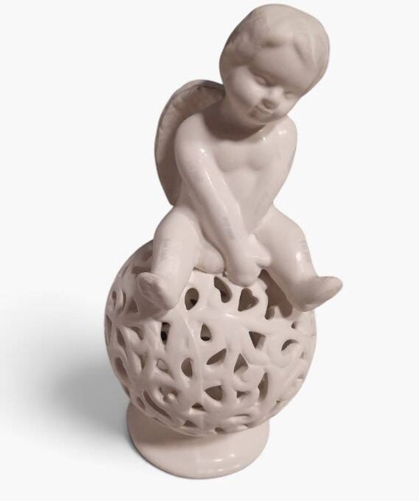 Riverdale Joy of Living - Kaarsenhouder - Angel Candle Holder - Wit