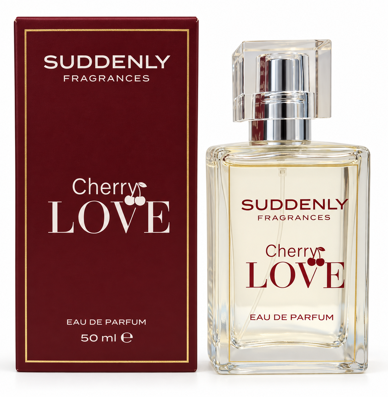 Suddenly Fragrances Cherry Love Eau de Parfum voor Dames 50 ml