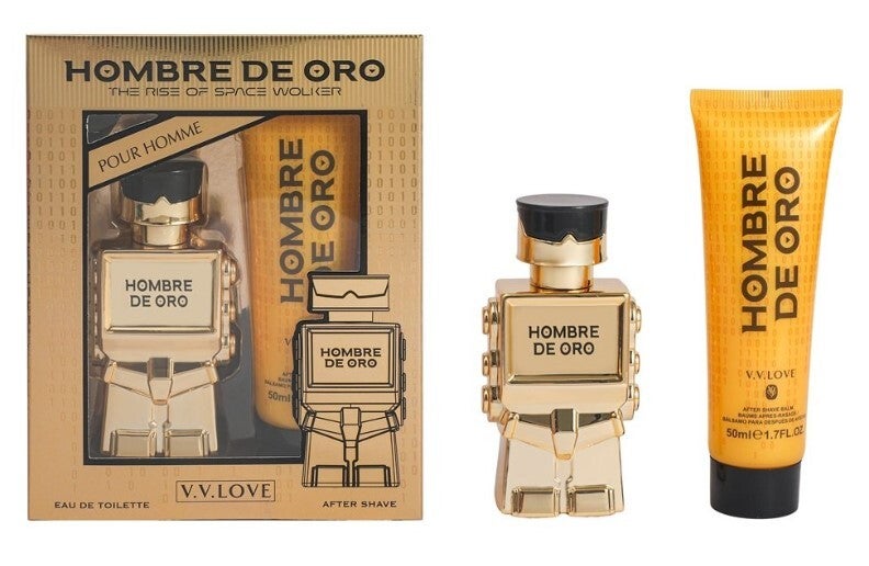 V.V. LOVE Hombre De Oro Giftset Heren 30ML Eau de Toilette + 50ML After Shave