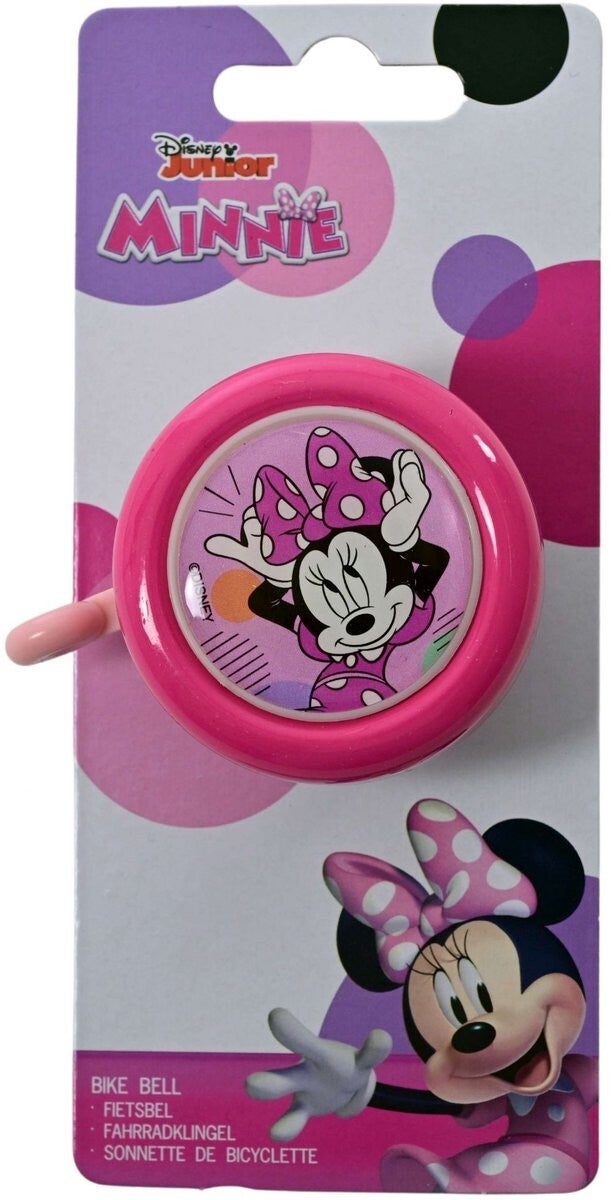 Volare Fietsbel Voor Kinderen - Disney Minnie Bow-Tique Fietsbel - Meisjes - Roze