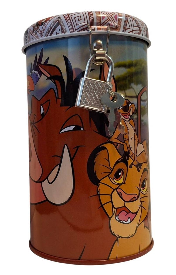 Spaarpot met slot voor kinderen Cilindervormig - The Lion King